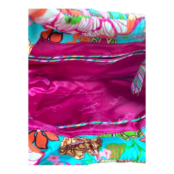 Vera Bradley Tropical Silk Bermuda with Wooden Handles Bag - Picture 6 of 7